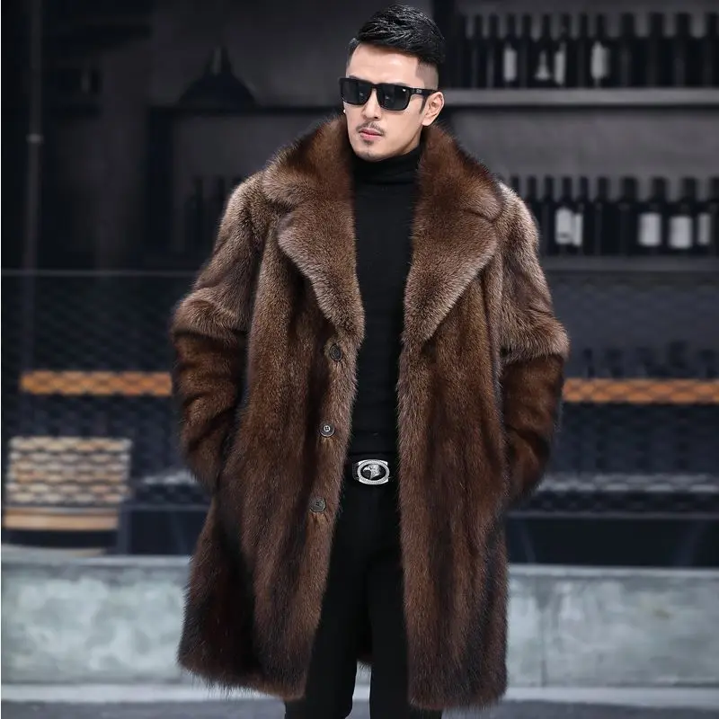Winter Clothing Brands - แบรนด์หรูเสื้อผ้าผู้ชายเสื้อแจ็คเก็ตขนสัตว์ความยาวปานกลางเสื้อขนสัตว์เทียมคุณภาพสูงการออกแบบที่อบอุ่นหนาธุรกิจเสื้อแจ๊กเก็ต JJ992