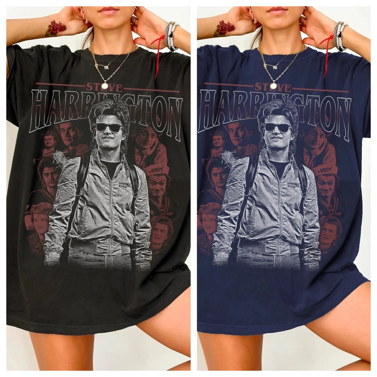 Winter Clothing Gif - เสื้อยืดสตีฟ ฮาร์ริงตัน ยูนิเซ็กส์ เสื้อยืดลายกราฟิก 80s รายการทีวี
