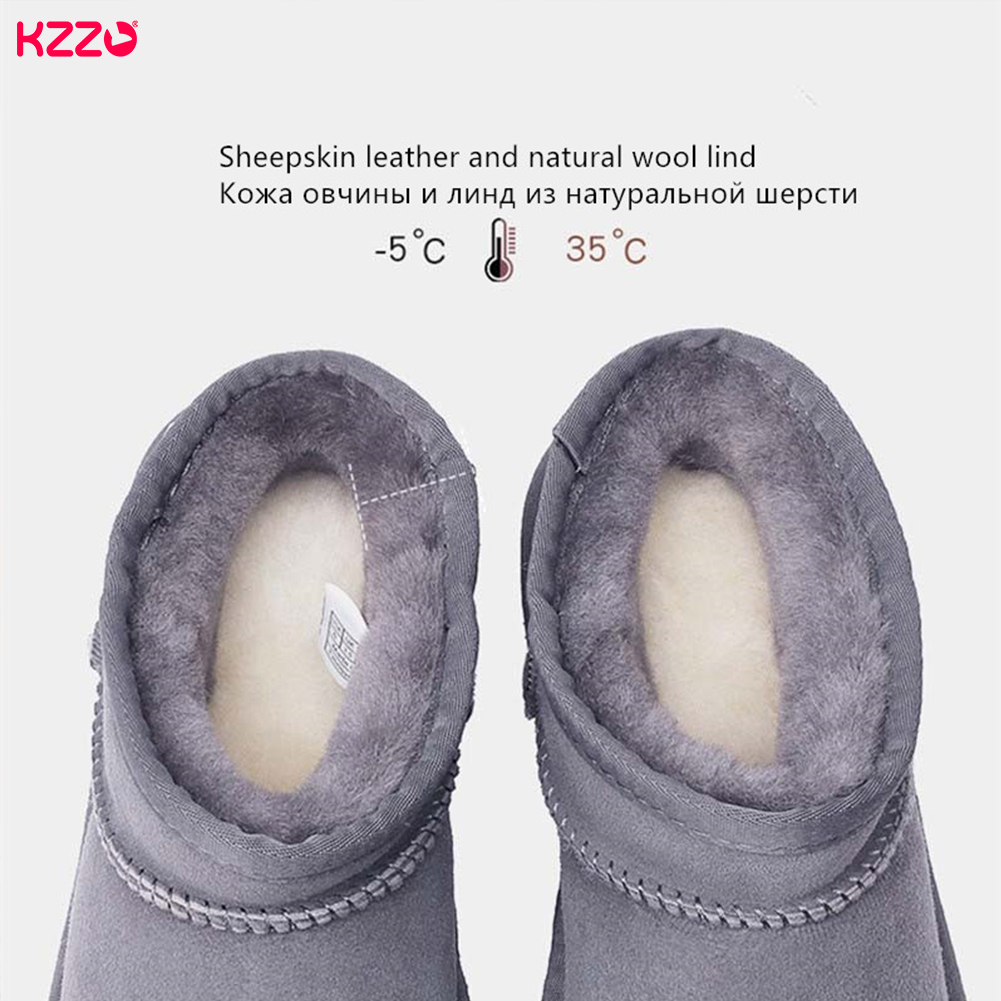 รัสเซียยอดนิยม MINI Snow BOOTS - Snow Boot Fur Lined บทวิจารณ์และราคา