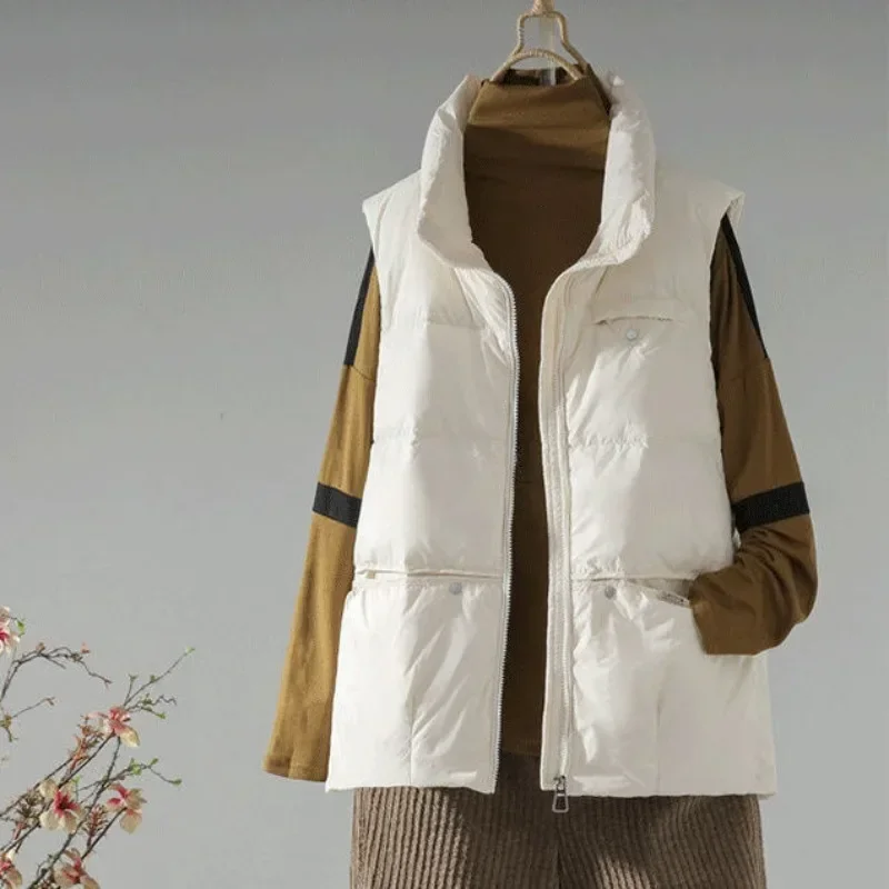 หลวมเบาะผ้าฝ้ายเสื้อกั๊กผู้หญิ - Winter Clothing On Sale Women'S บทวิจารณ์และราคา
