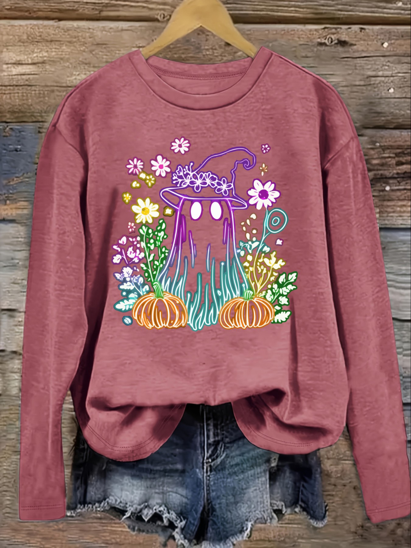 เสื้อยืดแขนยาวคอกลมลำลองสำหรับ - Winter Clothing Design บทวิจารณ์และราคา