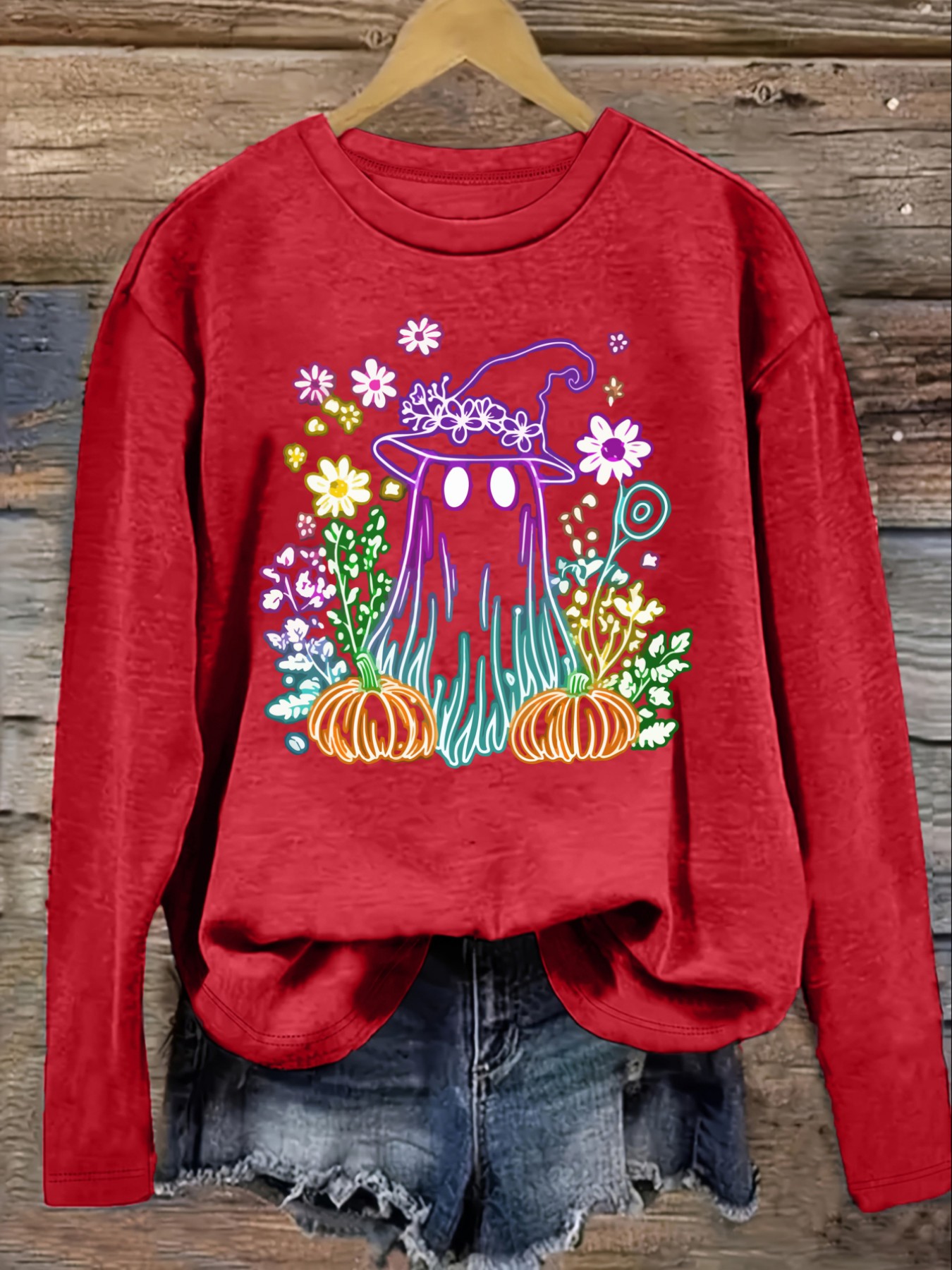 เสื้อยืดแขนยาวคอกลมลำลองสำหรับ - Winter Clothing Design บทวิจารณ์และราคา