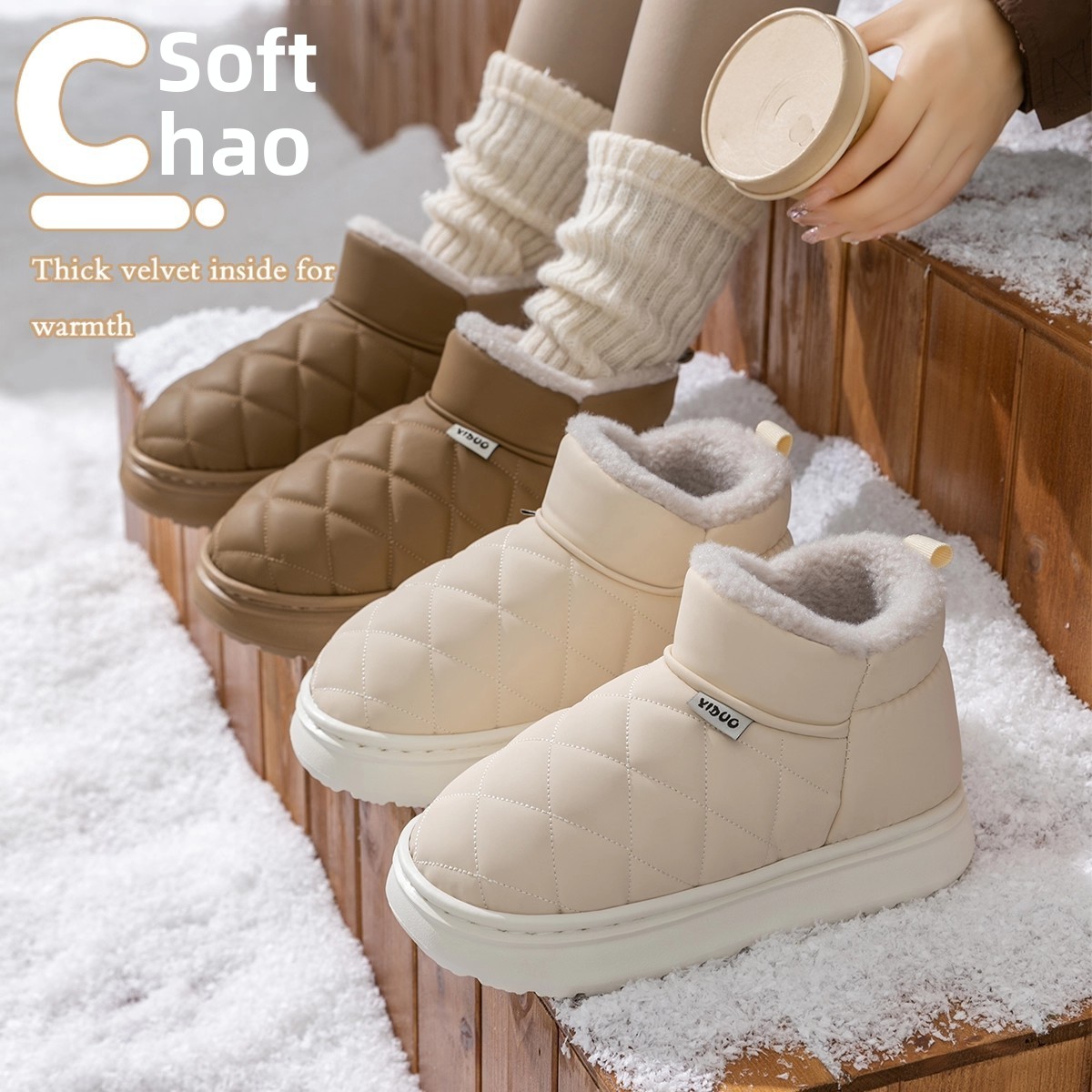 รองเท้าบูทกันน้ำสำหรับผู้หญิงใ - Snow Boot Fur Lined บทวิจารณ์และราคา