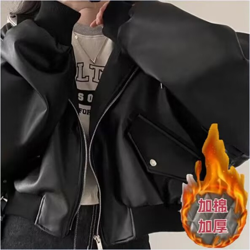 แจ็คเก็ตหนังมีฮู้ดสไตล์เกาหลีช - Winter Clothing Pinterest บทวิจารณ์และราคา