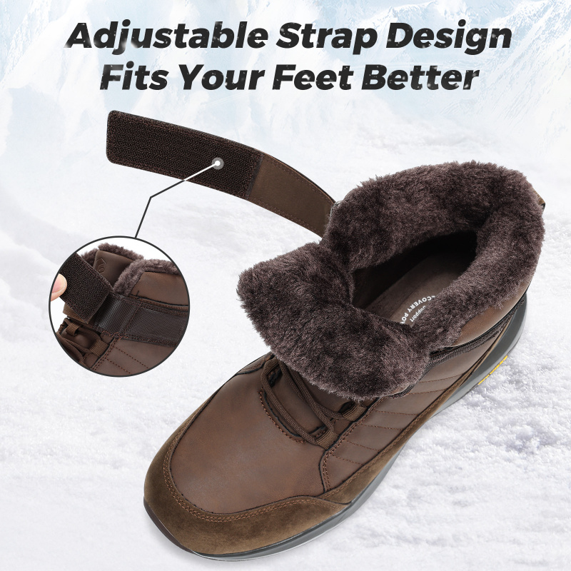 รองเท้าบูทฤดูหนาวสำหรับผู้ชาย  - Snow Boot Fur Lined บทวิจารณ์และราคา