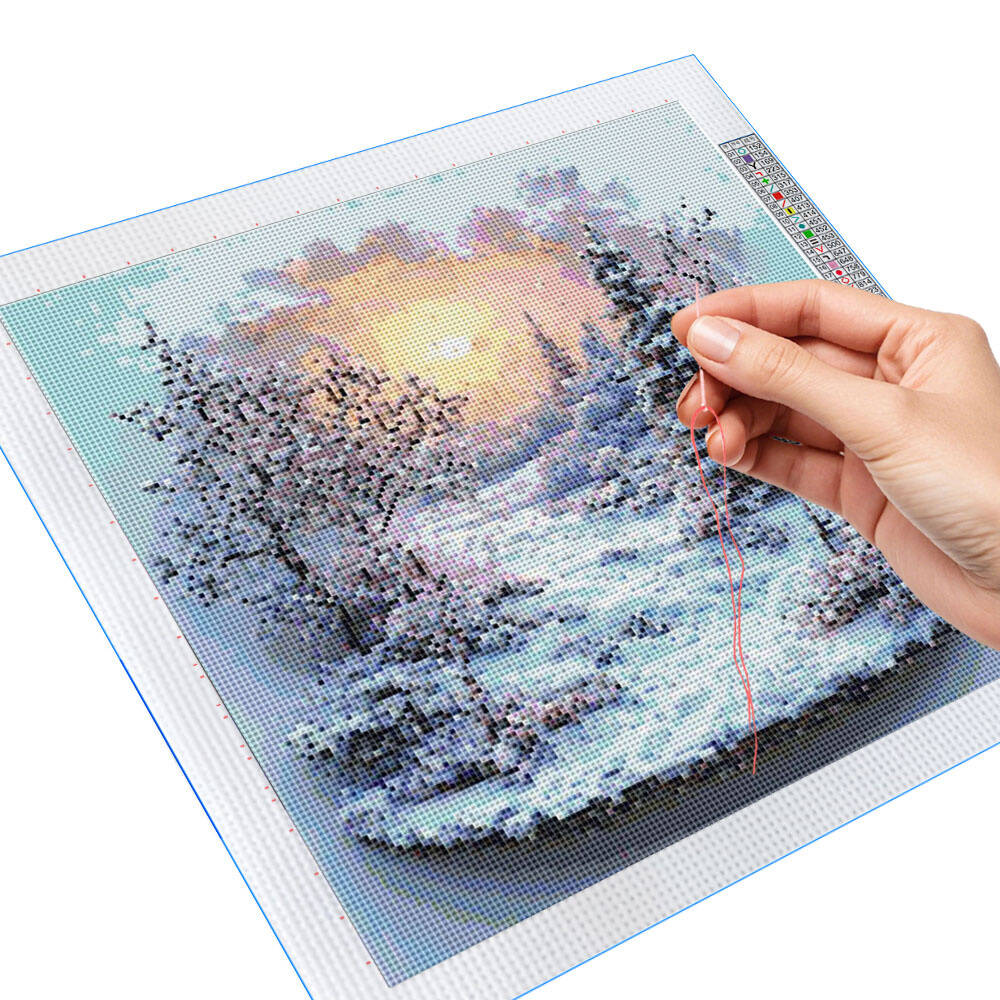 Cross Stitch วัวสัตว์ DIY Full - Winter Clothing Pinterest บทวิจารณ์และราคา