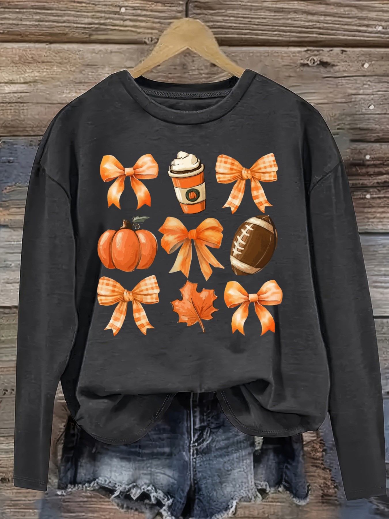 เสื้อยืดแขนยาวคอกลมลำลองสำหรับ - Winter Clothing Design บทวิจารณ์และราคา