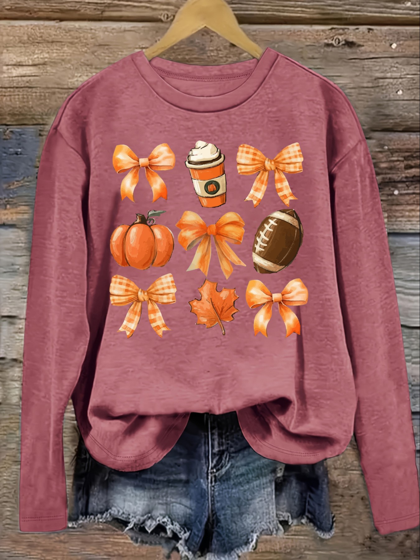 เสื้อยืดแขนยาวคอกลมลำลองสำหรับ - Winter Clothing Design บทวิจารณ์และราคา