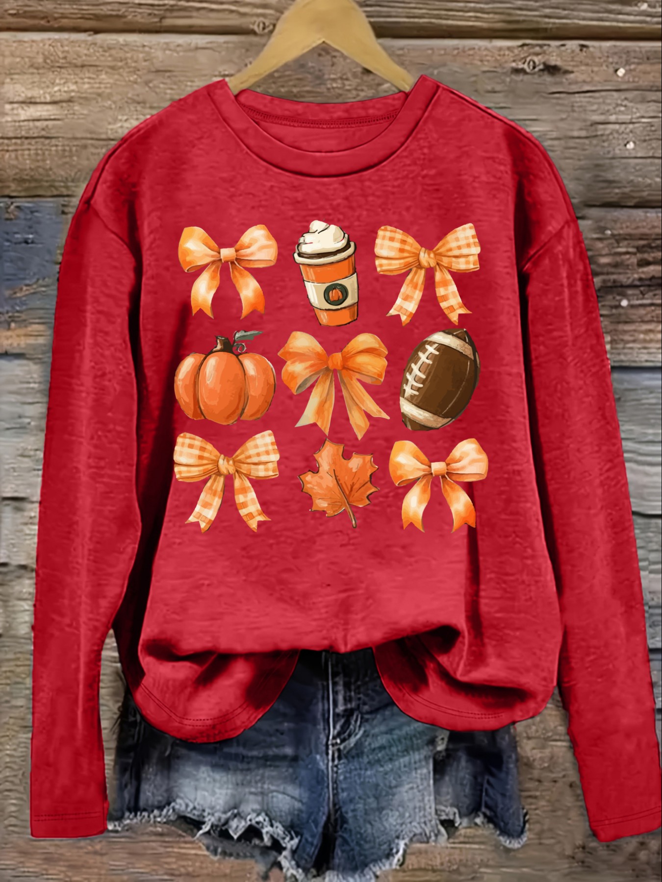 เสื้อยืดแขนยาวคอกลมลำลองสำหรับ - Winter Clothing Design บทวิจารณ์และราคา