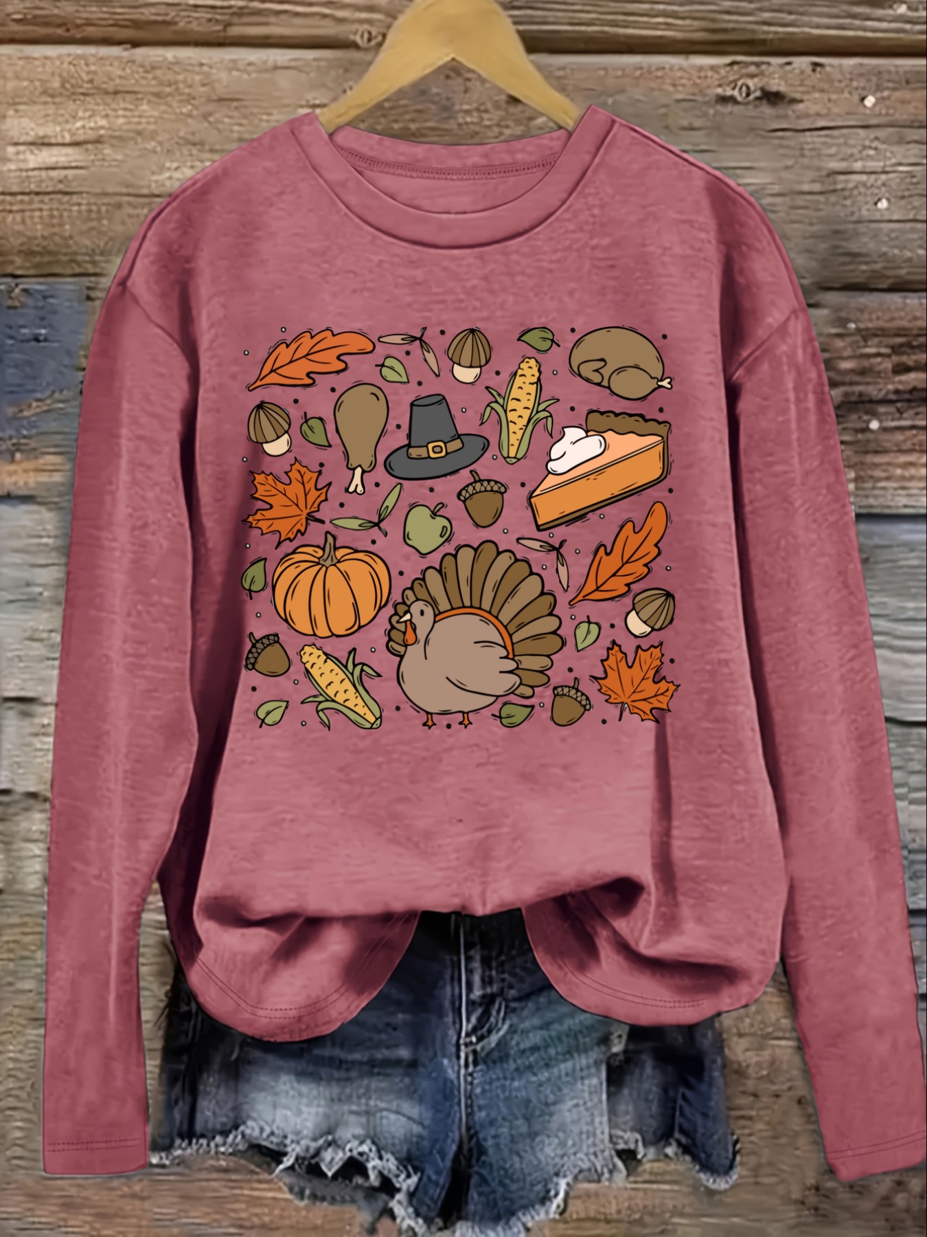 เสื้อยืดแขนยาวคอกลมลำลองสำหรับ - Winter Clothing Patterns บทวิจารณ์และราคา