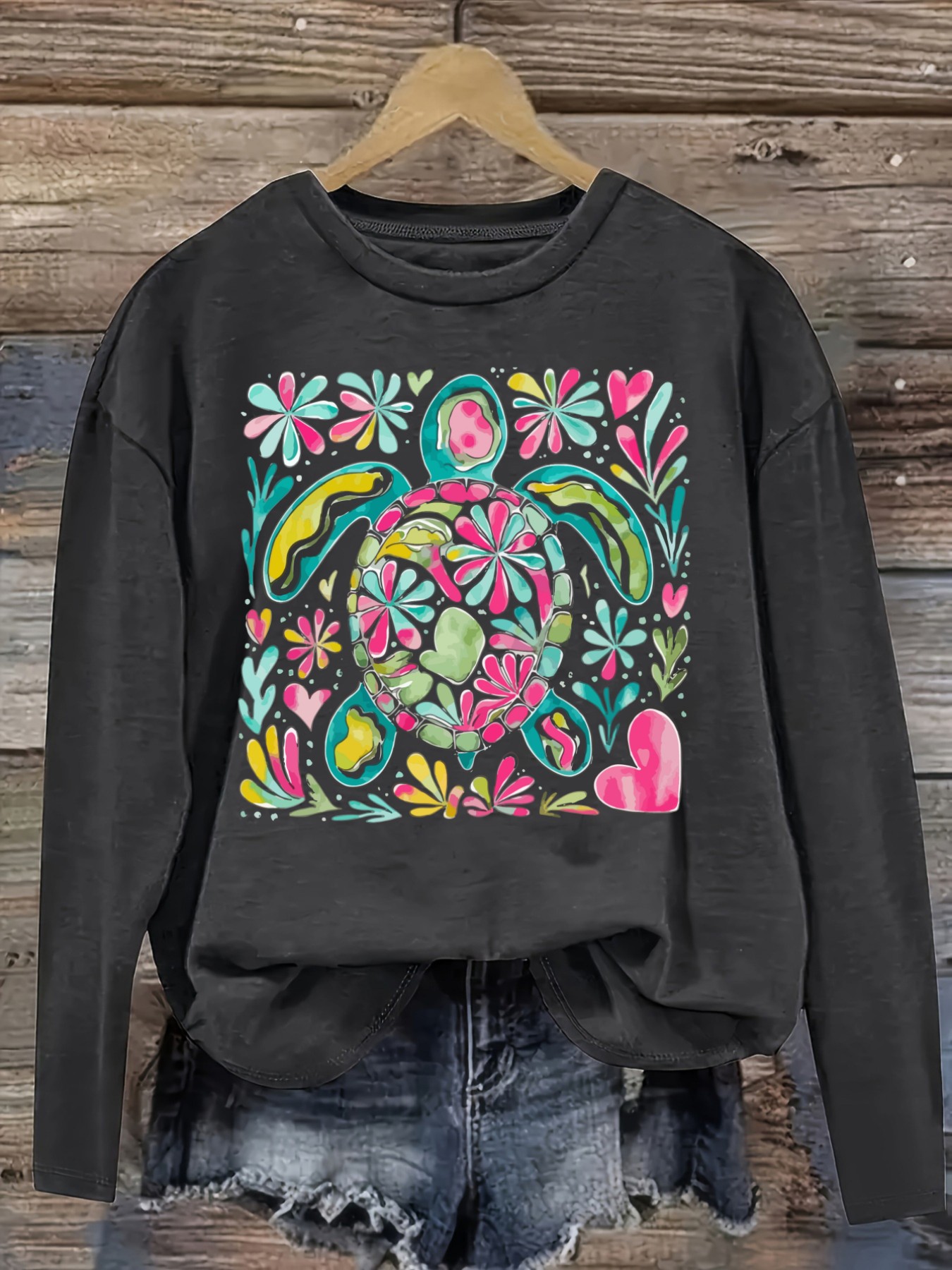 เสื้อยืดแขนยาวคอกลมลำลองสำหรับ - Winter Clothing Design บทวิจารณ์และราคา