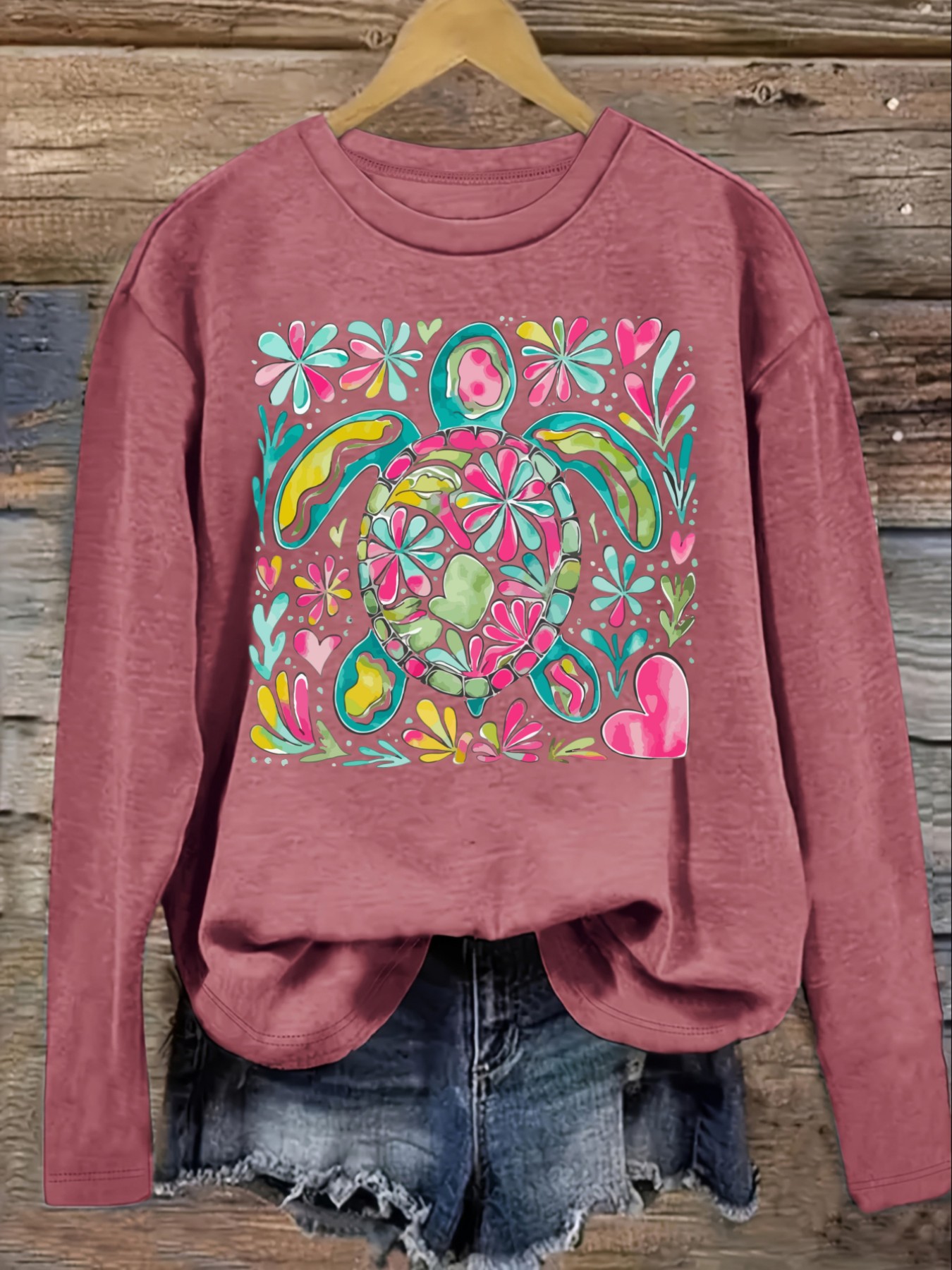 เสื้อยืดแขนยาวคอกลมลำลองสำหรับ - Winter Clothing Design บทวิจารณ์และราคา