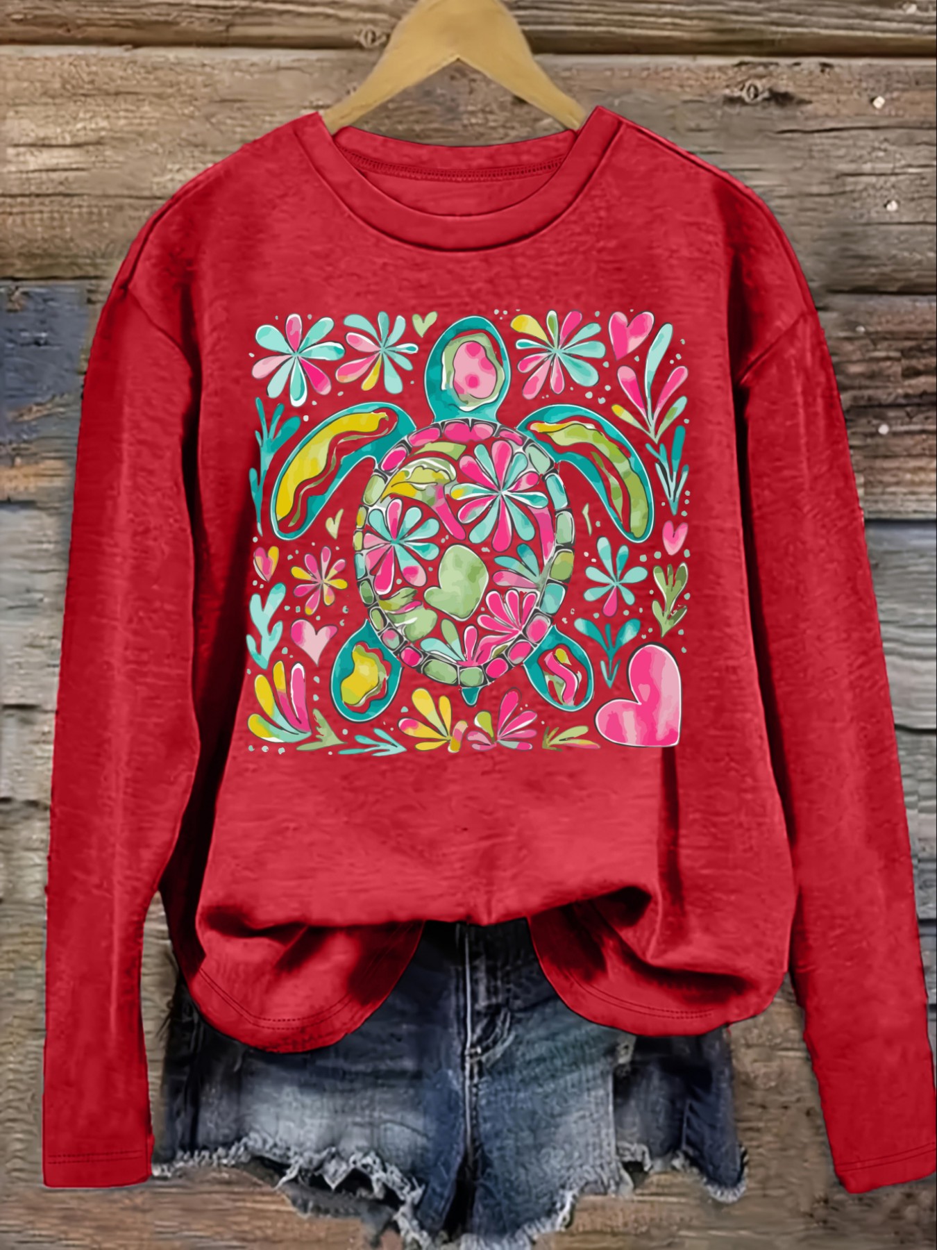 เสื้อยืดแขนยาวคอกลมลำลองสำหรับ - Winter Clothing Design บทวิจารณ์และราคา
