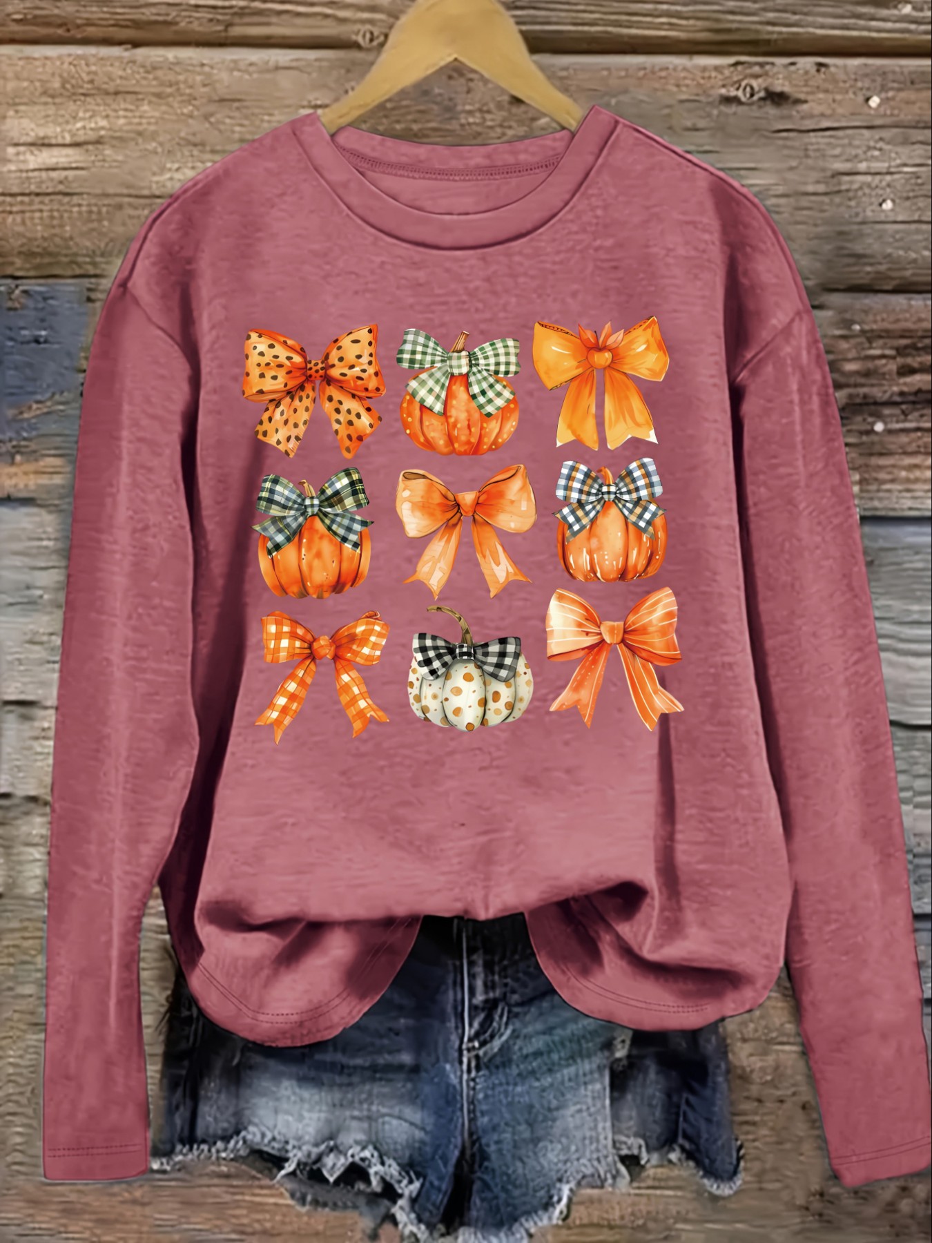 เสื้อยืดแขนยาวคอกลมลำลองสำหรับ - Winter Clothing Patterns บทวิจารณ์และราคา