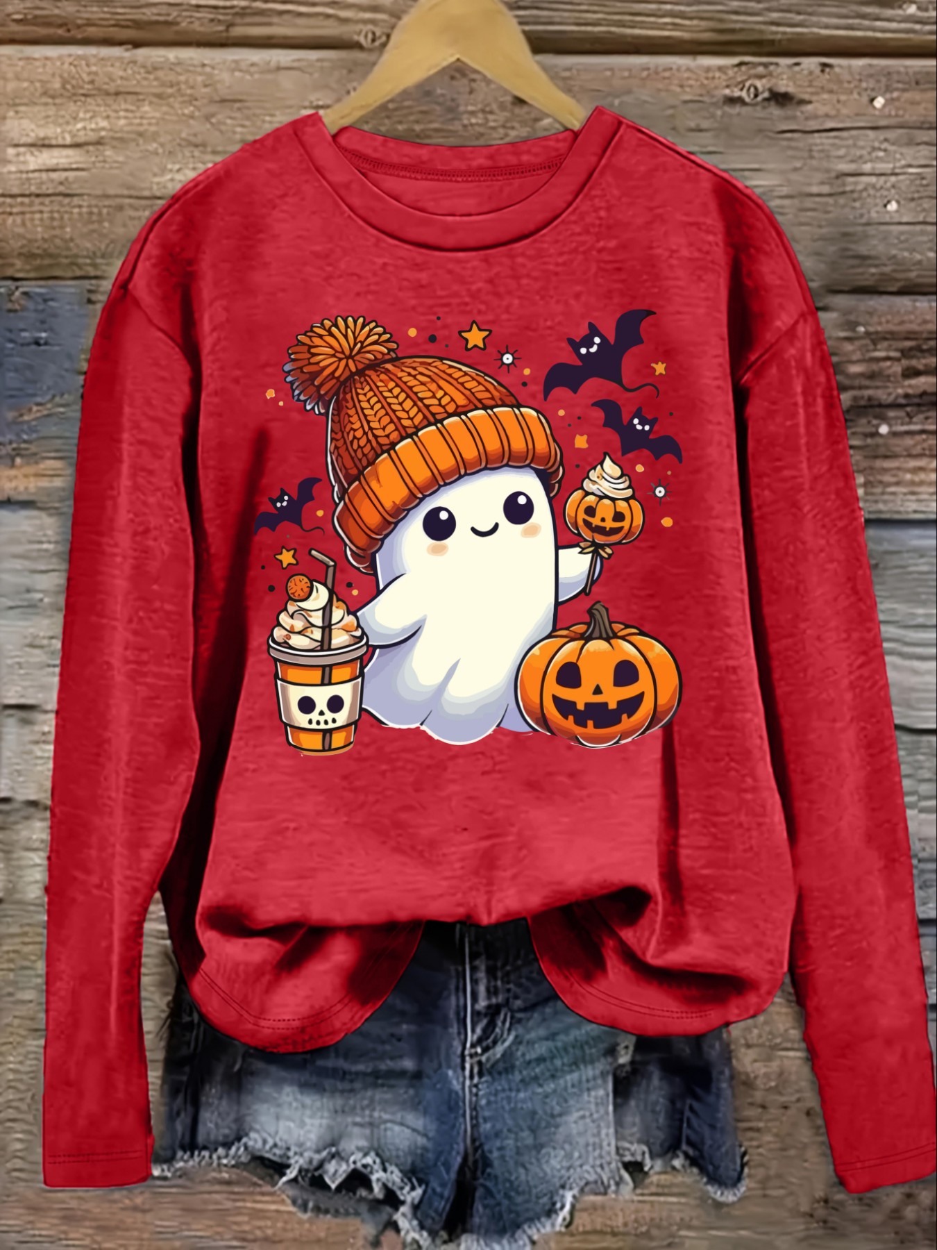 เสื้อยืดแขนยาวคอกลมลำลองสำหรับ - Winter Clothing Design บทวิจารณ์และราคา