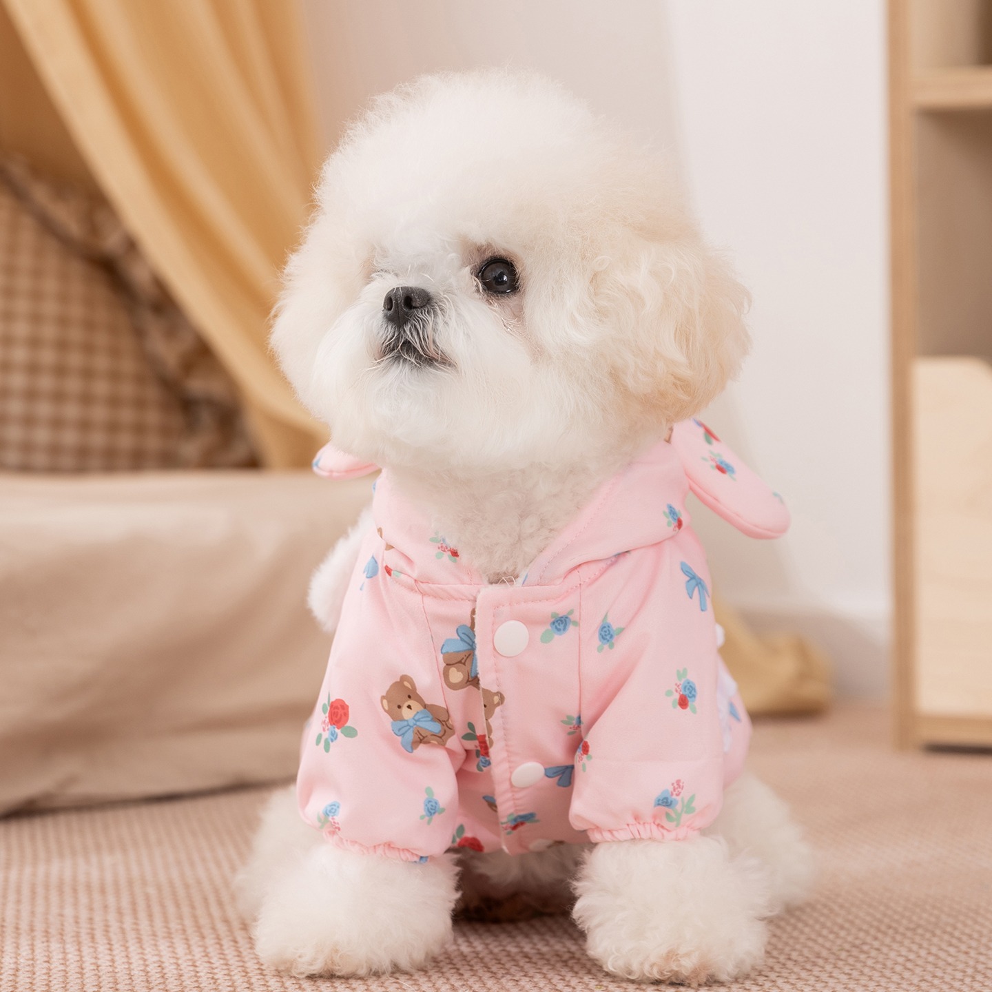 เสื้อผ้าสุนัขลายดอกกุหลาบฤดูหน - Winter Clothing Patterns บทวิจารณ์และราคา