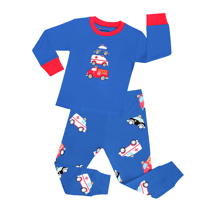 100 Cotton Boys Pajamas Sets 2 - Winter Clothing Toddler บทวิจารณ์และราคา