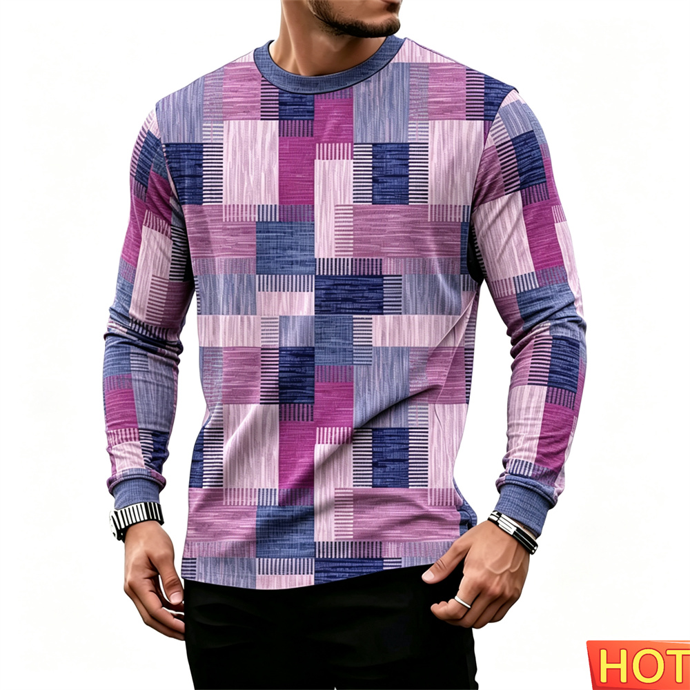 เสื้อยืดแขนยาวผู้ชายลายเรโทรสไ - Winter Sun Clothing บทวิจารณ์และราคา