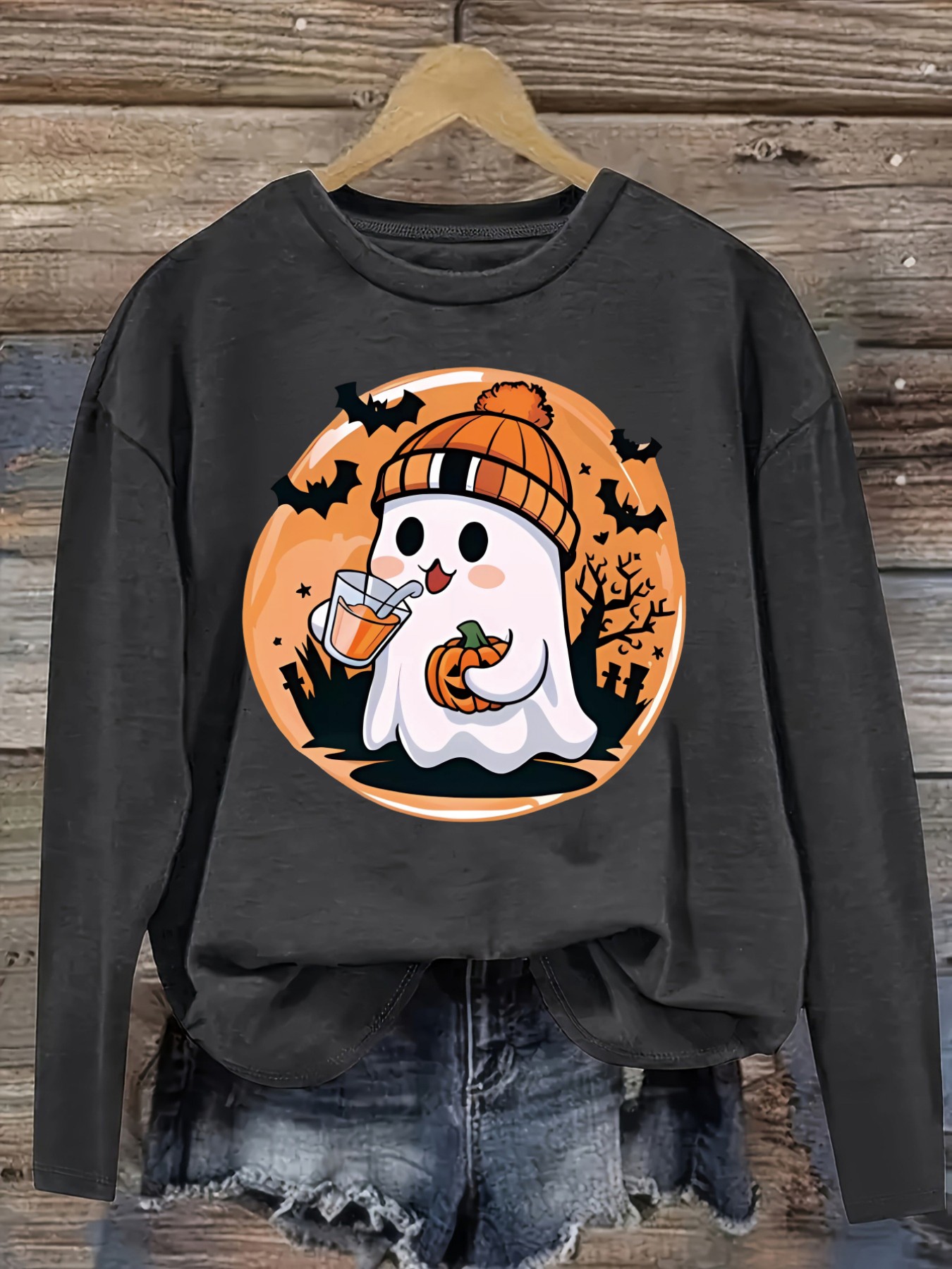 เสื้อยืดแขนยาวคอกลมลำลองสำหรับ - Winter Clothing Design บทวิจารณ์และราคา