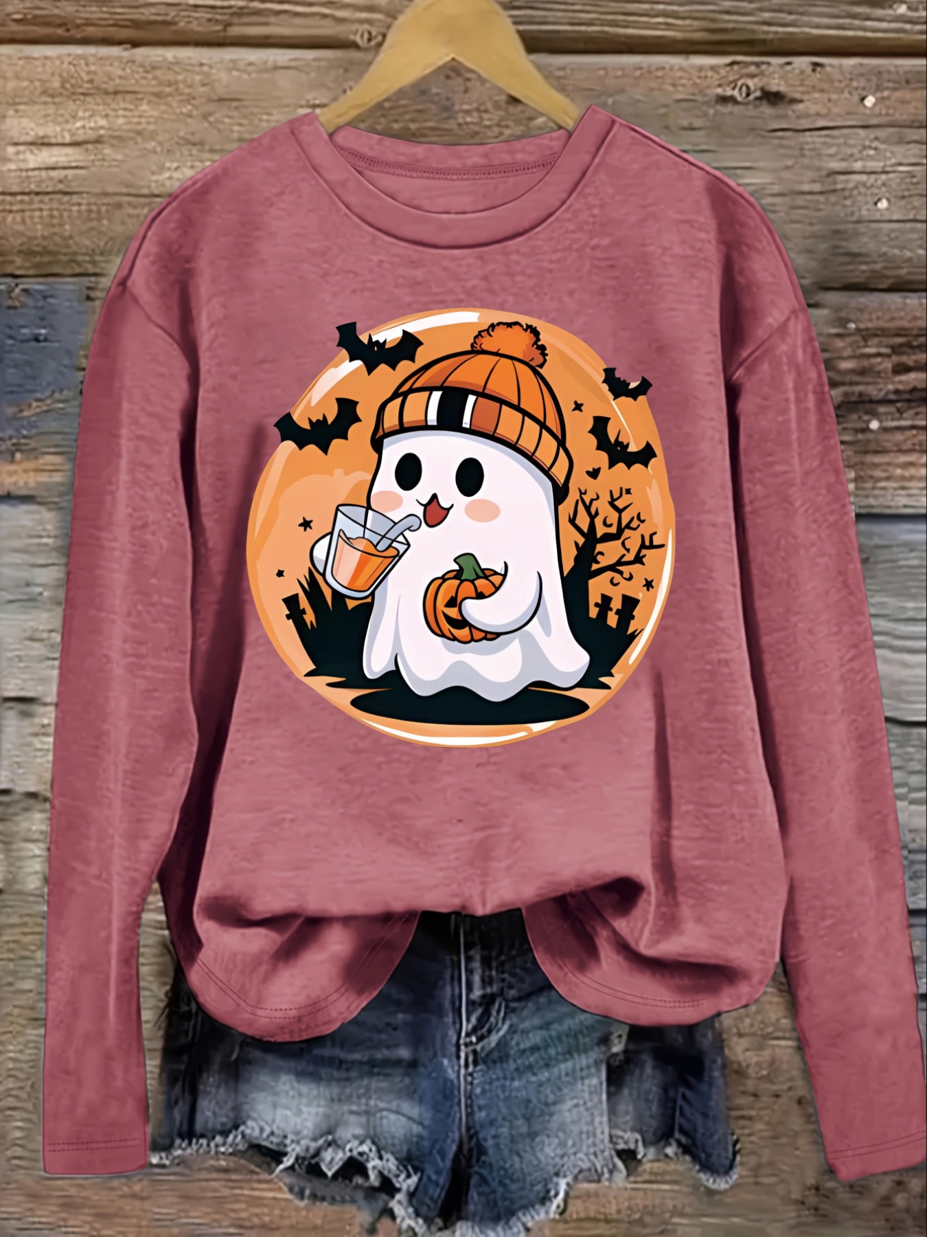 เสื้อยืดแขนยาวคอกลมลำลองสำหรับ - Winter Clothing Design บทวิจารณ์และราคา
