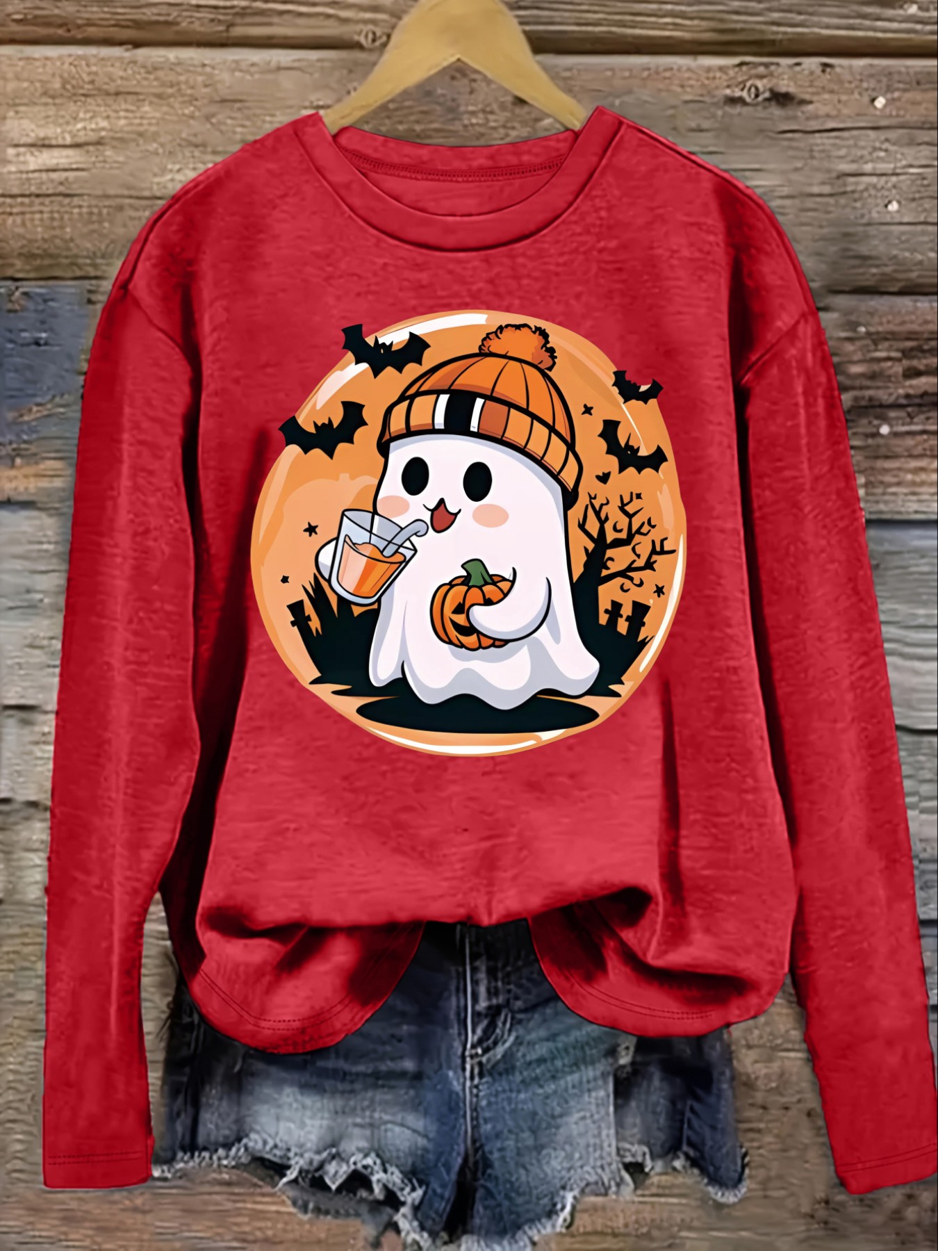 เสื้อยืดแขนยาวคอกลมลำลองสำหรับ - Winter Clothing Design บทวิจารณ์และราคา