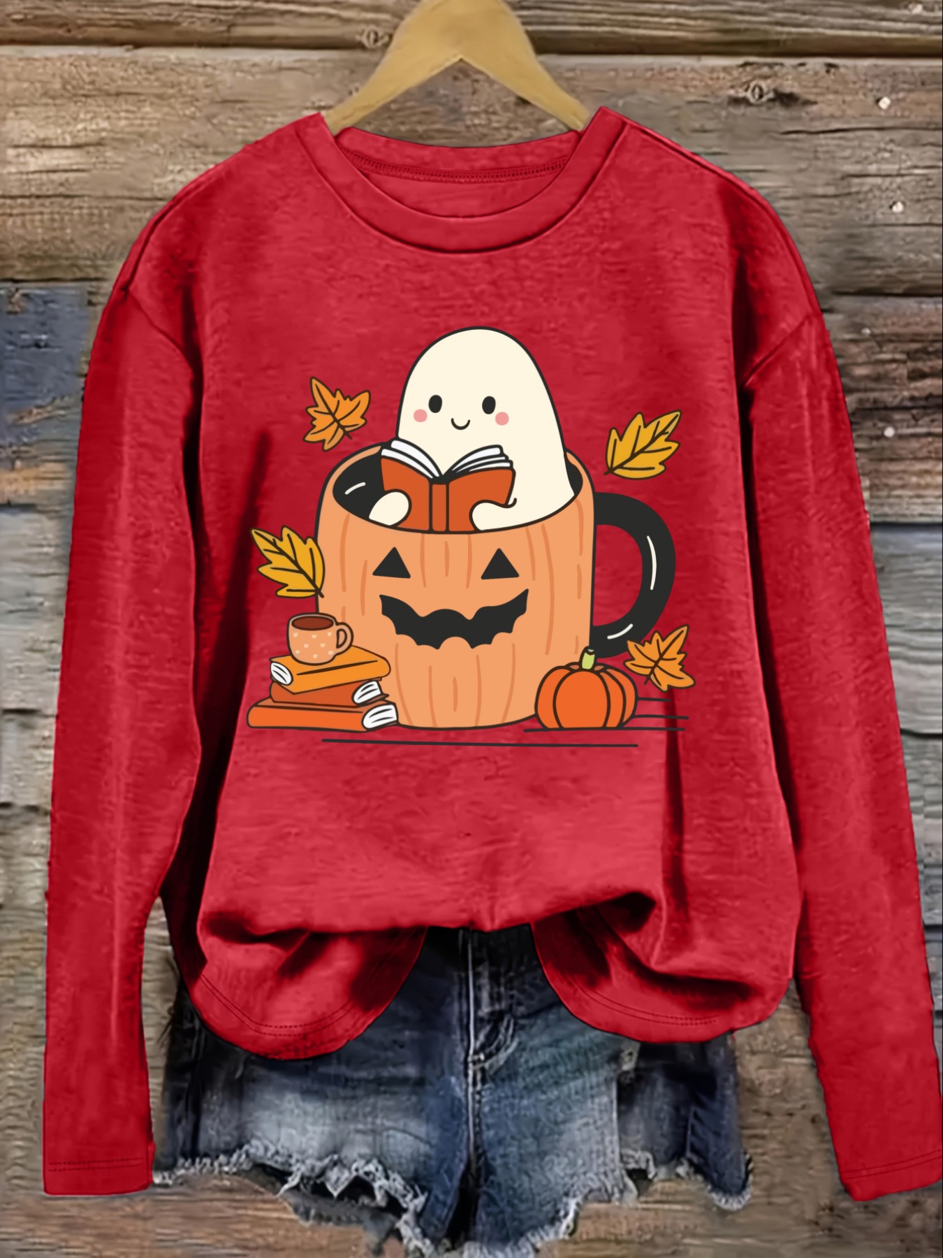 เสื้อยืดแขนยาวคอกลมลำลองสำหรับ - Winter Clothing Design บทวิจารณ์และราคา
