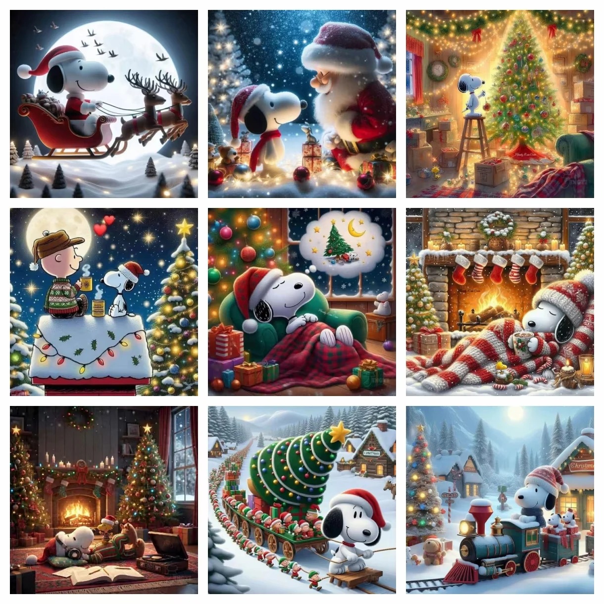 ภาพวาดเพชรสนูปปี้ คริสต์มาสฤดู - Winter Clothing Pinterest บทวิจารณ์และราคา