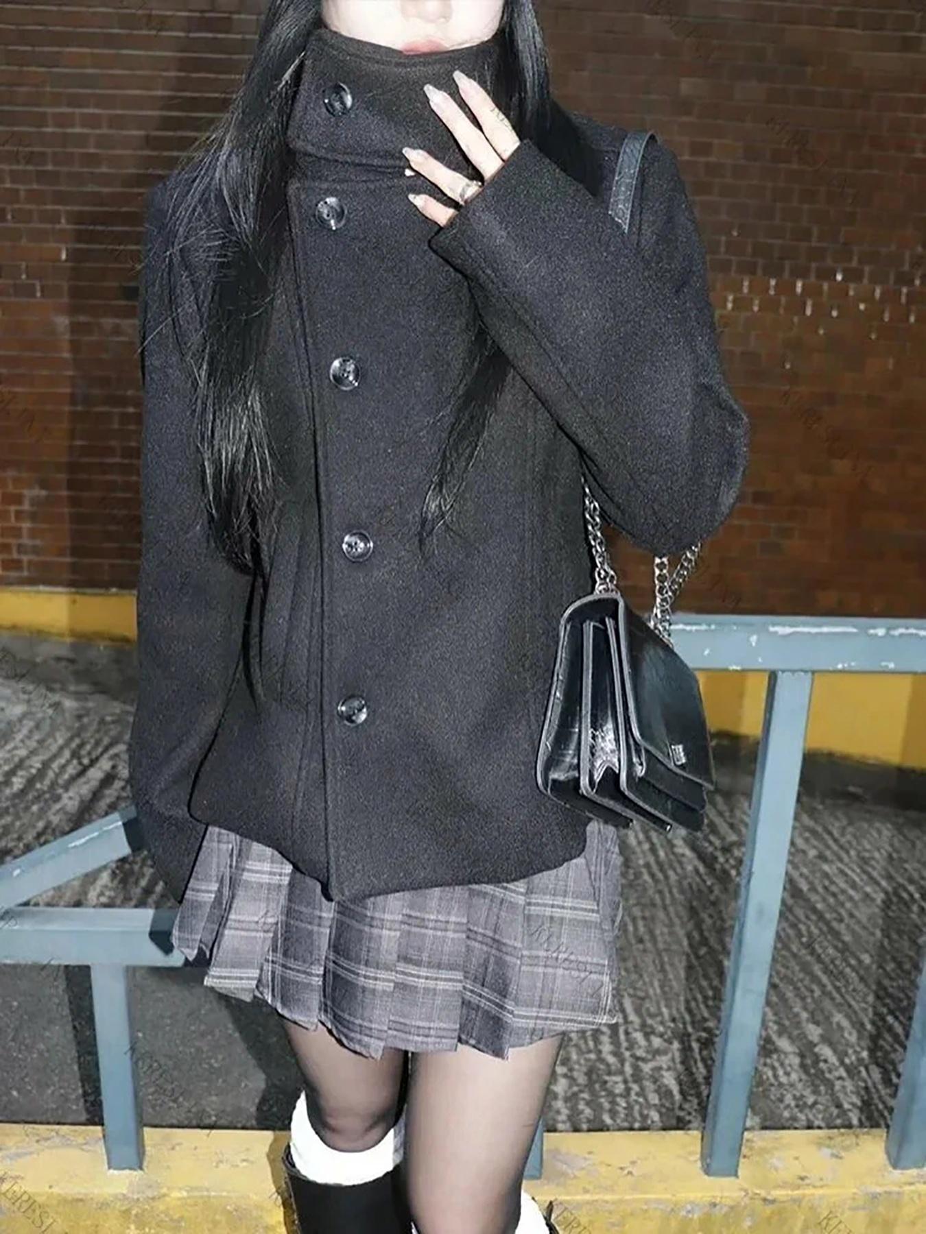 เสื้อโค้ทคอตั้งแบบกระดุมเดี่ยว - Winter Clothing Design บทวิจารณ์และราคา