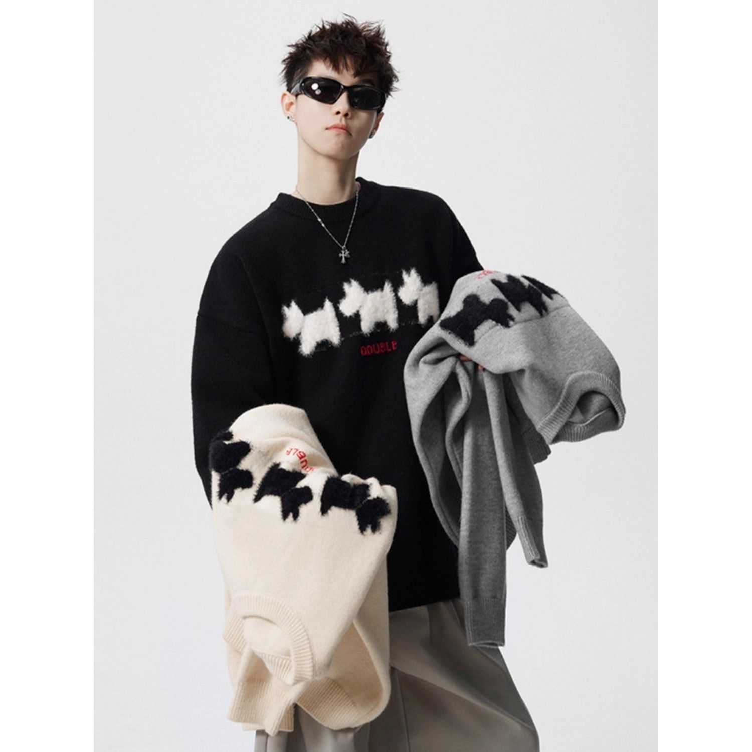 เสื้อสเวตเตอร์คอกลมแบบใหม่สำหร - Winter Clothing Brands บทวิจารณ์และราคา